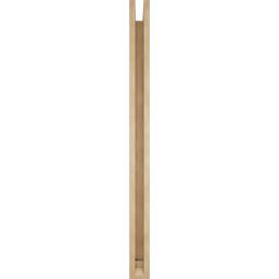 Ekena Millwork - BKTUR0352X48X48BOA01RCPR - Timberthane Faux Wood Balboa Style Bracket w/ Offset Brace, Traditional Ends, 3 1/2"W x 48"D x 48"H, Primed Tan