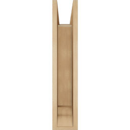 Ekena Millwork - BKTUR0554X16X28BOA01RCPR - Timberthane Faux Wood Balboa Style Bracket w/ Offset Brace, Traditional Ends, 5 1/2"W x 16"D x 28"H, Primed Tan