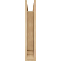 Ekena Millwork - BKTUR0554X18X30BOA01RCPR - Timberthane Faux Wood Balboa Style Bracket w/ Offset Brace, Traditional Ends, 5 1/2"W x 18"D x 30"H, Primed Tan
