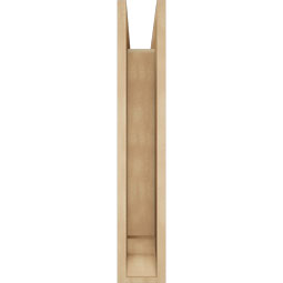 Ekena Millwork - BKTUR0554X20X32BOA01RCPR - Timberthane Faux Wood Balboa Style Bracket w/ Offset Brace, Traditional Ends, 5 1/2"W x 20"D x 32"H, Primed Tan