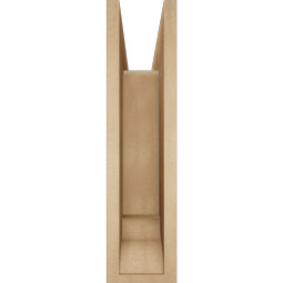Ekena Millwork - BKTUR0554X22X22BOA01RCPR - Timberthane Faux Wood Balboa Style Bracket w/ Offset Brace, Traditional Ends, 5 1/2"W x 22"D x 22"H, Primed Tan