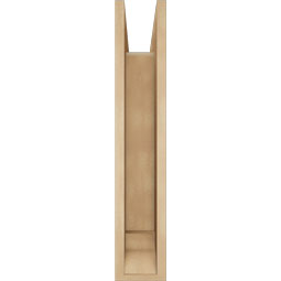 Ekena Millwork - BKTUR0554X22X30BOA01RCPR - Timberthane Faux Wood Balboa Style Bracket w/ Offset Brace, Traditional Ends, 5 1/2"W x 22"D x 30"H, Primed Tan