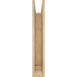 Ekena Millwork - BKTUR0554X22X34BOA01RCPR - Timberthane Faux Wood Balboa Style Bracket w/ Offset Brace, Traditional Ends, 5 1/2"W x 22"D x 34"H, Primed Tan
