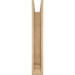 Ekena Millwork - BKTUR0554X24X36BOA01RCPR - Timberthane Faux Wood Balboa Style Bracket w/ Offset Brace, Traditional Ends, 5 1/2"W x 24"D x 36"H, Primed Tan