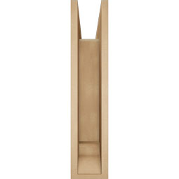 Ekena Millwork - BKTUR0554X26X26BOA01RCPR - Timberthane Faux Wood Balboa Style Bracket w/ Offset Brace, Traditional Ends, 5 1/2"W x 26"D x 26"H, Primed Tan