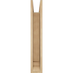 Ekena Millwork - BKTUR0554X26X34BOA01RCPR - Timberthane Faux Wood Balboa Style Bracket w/ Offset Brace, Traditional Ends, 5 1/2"W x 26"D x 34"H, Primed Tan
