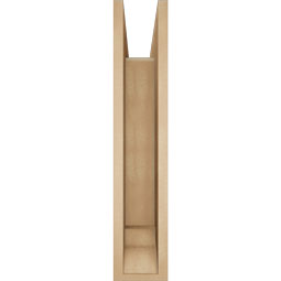 Ekena Millwork - BKTUR0554X28X28BOA01RCPR - Timberthane Faux Wood Balboa Style Bracket w/ Offset Brace, Traditional Ends, 5 1/2"W x 28"D x 28"H, Primed Tan