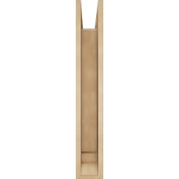 Ekena Millwork - BKTUR0554X28X36BOA01RCPR - Timberthane Faux Wood Balboa Style Bracket w/ Offset Brace, Traditional Ends, 5 1/2"W x 28"D x 36"H, Primed Tan