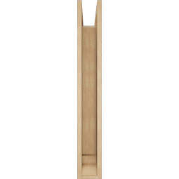 Ekena Millwork - BKTUR0554X28X40BOA01RCPR - Timberthane Faux Wood Balboa Style Bracket w/ Offset Brace, Traditional Ends, 5 1/2"W x 28"D x 40"H, Primed Tan