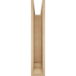 Ekena Millwork - BKTUR0554X30X30BOA01RCPR - Timberthane Faux Wood Balboa Style Bracket w/ Offset Brace, Traditional Ends, 5 1/2"W x 30"D x 30"H, Primed Tan