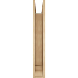Ekena Millwork - BKTUR0554X30X34BOA01RCPR - Timberthane Faux Wood Balboa Style Bracket w/ Offset Brace, Traditional Ends, 5 1/2"W x 30"D x 34"H, Primed Tan