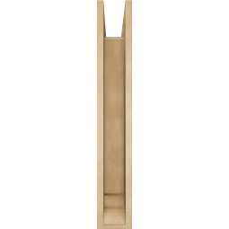 Ekena Millwork - BKTUR0554X30X36BOA01RCPR - Timberthane Faux Wood Balboa Style Bracket w/ Offset Brace, Traditional Ends, 5 1/2"W x 30"D x 36"H, Primed Tan