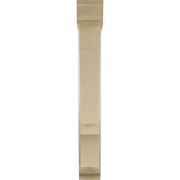 Ekena Millwork - BKTUR0554X30X42BOA01RCPR - Timberthane Faux Wood Balboa Style Bracket w/ Offset Brace, Traditional Ends, 5 1/2"W x 30"D x 42"H, Primed Tan