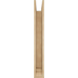 Ekena Millwork - BKTUR0554X30X42BOA01RCPR - Timberthane Faux Wood Balboa Style Bracket w/ Offset Brace, Traditional Ends, 5 1/2"W x 30"D x 42"H, Primed Tan