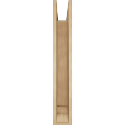Ekena Millwork - BKTUR0554X32X36BOA01RCPR - Timberthane Faux Wood Balboa Style Bracket w/ Offset Brace, Traditional Ends, 5 1/2"W x 32"D x 36"H, Primed Tan