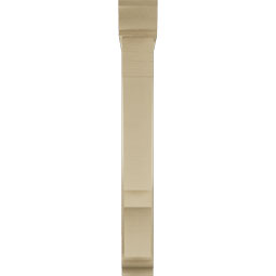 Ekena Millwork - BKTUR0554X32X44BOA01RCPR - Timberthane Faux Wood Balboa Style Bracket w/ Offset Brace, Traditional Ends, 5 1/2"W x 32"D x 44"H, Primed Tan