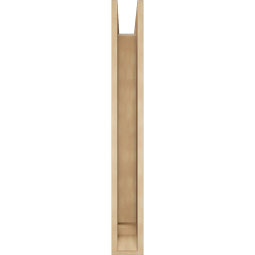 Ekena Millwork - BKTUR0554X32X44BOA01RCPR - Timberthane Faux Wood Balboa Style Bracket w/ Offset Brace, Traditional Ends, 5 1/2"W x 32"D x 44"H, Primed Tan