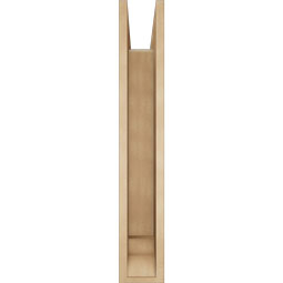 Ekena Millwork - BKTUR0554X34X34BOA01RCPR - Timberthane Faux Wood Balboa Style Bracket w/ Offset Brace, Traditional Ends, 5 1/2"W x 34"D x 34"H, Primed Tan