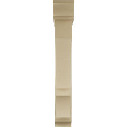Ekena Millwork - BKTUR0554X34X38BOA01RCPR - Timberthane Faux Wood Balboa Style Bracket w/ Offset Brace, Traditional Ends, 5 1/2"W x 34"D x 38"H, Primed Tan