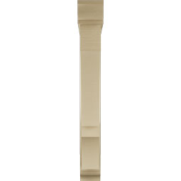 Ekena Millwork - BKTUR0554X36X44BOA01RCPR - Timberthane Faux Wood Balboa Style Bracket w/ Offset Brace, Traditional Ends, 5 1/2"W x 36"D x 44"H, Primed Tan