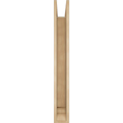 Ekena Millwork - BKTUR0554X38X44BOA01RCPR - Timberthane Faux Wood Balboa Style Bracket w/ Offset Brace, Traditional Ends, 5 1/2"W x 38"D x 44"H, Primed Tan