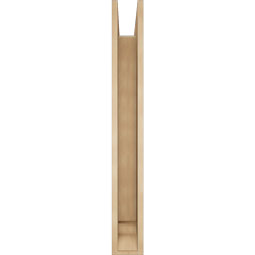 Ekena Millwork - BKTUR0554X44X44BOA01RCPR - Timberthane Faux Wood Balboa Style Bracket w/ Offset Brace, Traditional Ends, 5 1/2"W x 44"D x 44"H, Primed Tan
