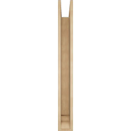 Ekena Millwork - BKTUR0554X48X48BOA01RCPR - Timberthane Faux Wood Balboa Style Bracket w/ Offset Brace, Traditional Ends, 5 1/2"W x 48"D x 48"H, Primed Tan