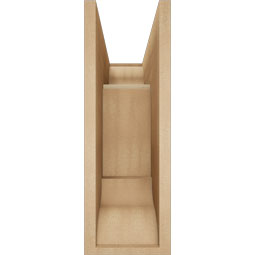 Ekena Millwork - BKTUR0756X18X22BOA01RCPR - Timberthane Faux Wood Balboa Style Bracket w/ Offset Brace, Traditional Ends, 7 1/2"W x 18"D x 22"H, Primed Tan