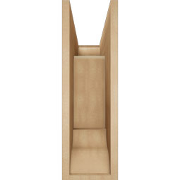 Ekena Millwork - BKTUR0756X20X24BOA01RCPR - Timberthane Faux Wood Balboa Style Bracket w/ Offset Brace, Traditional Ends, 7 1/2"W x 20"D x 24"H, Primed Tan