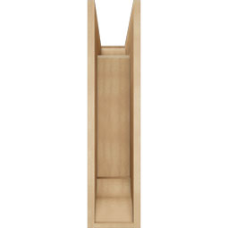 Ekena Millwork - BKTUR0756X20X32BOA01RCPR - Timberthane Faux Wood Balboa Style Bracket w/ Offset Brace, Traditional Ends, 7 1/2"W x 20"D x 32"H, Primed Tan
