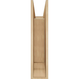 Ekena Millwork - BKTUR0756X22X34BOA01RCPR - Timberthane Faux Wood Balboa Style Bracket w/ Offset Brace, Traditional Ends, 7 1/2"W x 22"D x 34"H, Primed Tan