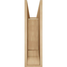 Ekena Millwork - BKTUR0756X24X28BOA01RCPR - Timberthane Faux Wood Balboa Style Bracket w/ Offset Brace, Traditional Ends, 7 1/2"W x 24"D x 28"H, Primed Tan