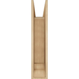 Ekena Millwork - BKTUR0756X24X36BOA01RCPR - Timberthane Faux Wood Balboa Style Bracket w/ Offset Brace, Traditional Ends, 7 1/2"W x 24"D x 36"H, Primed Tan