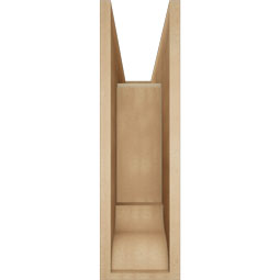 Ekena Millwork - BKTUR0756X26X26BOA01RCPR - Timberthane Faux Wood Balboa Style Bracket w/ Offset Brace, Traditional Ends, 7 1/2"W x 26"D x 26"H, Primed Tan