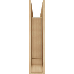 Ekena Millwork - BKTUR0756X26X34BOA01RCPR - Timberthane Faux Wood Balboa Style Bracket w/ Offset Brace, Traditional Ends, 7 1/2"W x 26"D x 34"H, Primed Tan