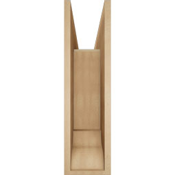 Ekena Millwork - BKTUR0756X28X28BOA01RCPR - Timberthane Faux Wood Balboa Style Bracket w/ Offset Brace, Traditional Ends, 7 1/2"W x 28"D x 28"H, Primed Tan