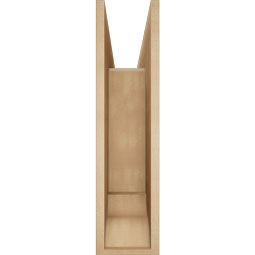 Ekena Millwork - BKTUR0756X30X30BOA01RCPR - Timberthane Faux Wood Balboa Style Bracket w/ Offset Brace, Traditional Ends, 7 1/2"W x 30"D x 30"H, Primed Tan
