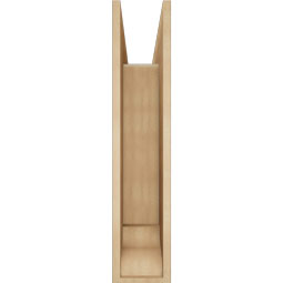Ekena Millwork - BKTUR0756X30X36BOA01RCPR - Timberthane Faux Wood Balboa Style Bracket w/ Offset Brace, Traditional Ends, 7 1/2"W x 30"D x 36"H, Primed Tan