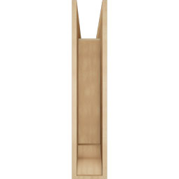 Ekena Millwork - BKTUR0756X30X38BOA01RCPR - Timberthane Faux Wood Balboa Style Bracket w/ Offset Brace, Traditional Ends, 7 1/2"W x 30"D x 38"H, Primed Tan
