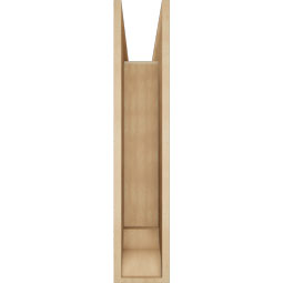 Ekena Millwork - BKTUR0756X32X38BOA01RCPR - Timberthane Faux Wood Balboa Style Bracket w/ Offset Brace, Traditional Ends, 7 1/2"W x 32"D x 38"H, Primed Tan