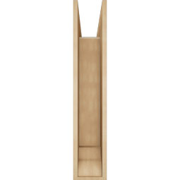 Ekena Millwork - BKTUR0756X32X40BOA01RCPR - Timberthane Faux Wood Balboa Style Bracket w/ Offset Brace, Traditional Ends, 7 1/2"W x 32"D x 40"H, Primed Tan