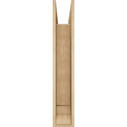 Ekena Millwork - BKTUR0756X32X44BOA01RCPR - Timberthane Faux Wood Balboa Style Bracket w/ Offset Brace, Traditional Ends, 7 1/2"W x 32"D x 44"H, Primed Tan