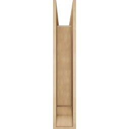 Ekena Millwork - BKTUR0756X34X42BOA01RCPR - Timberthane Faux Wood Balboa Style Bracket w/ Offset Brace, Traditional Ends, 7 1/2"W x 34"D x 42"H, Primed Tan