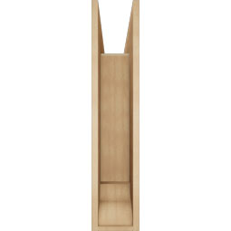 Ekena Millwork - BKTUR0756X36X36BOA01RCPR - Timberthane Faux Wood Balboa Style Bracket w/ Offset Brace, Traditional Ends, 7 1/2"W x 36"D x 36"H, Primed Tan