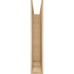 Ekena Millwork - BKTUR0756X36X44BOA01RCPR - Timberthane Faux Wood Balboa Style Bracket w/ Offset Brace, Traditional Ends, 7 1/2"W x 36"D x 44"H, Primed Tan