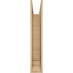 Ekena Millwork - BKTUR0756X38X44BOA01RCPR - Timberthane Faux Wood Balboa Style Bracket w/ Offset Brace, Traditional Ends, 7 1/2"W x 38"D x 44"H, Primed Tan