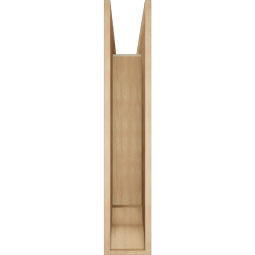 Ekena Millwork - BKTUR0756X40X40BOA01RCPR - Timberthane Faux Wood Balboa Style Bracket w/ Offset Brace, Traditional Ends, 7 1/2"W x 40"D x 40"H, Primed Tan