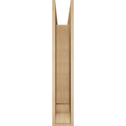 Ekena Millwork - BKTUR0756X44X44BOA01RCPR - Timberthane Faux Wood Balboa Style Bracket w/ Offset Brace, Traditional Ends, 7 1/2"W x 44"D x 44"H, Primed Tan