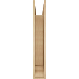 Ekena Millwork - BKTUR0756X46X46BOA01RCPR - Timberthane Faux Wood Balboa Style Bracket w/ Offset Brace, Traditional Ends, 7 1/2"W x 46"D x 46"H, Primed Tan