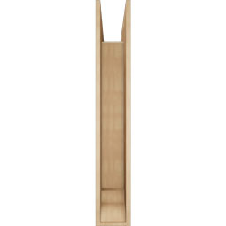 Ekena Millwork - BKTUR0756X48X48BOA01RCPR - Timberthane Faux Wood Balboa Style Bracket w/ Offset Brace, Traditional Ends, 7 1/2"W x 48"D x 48"H, Primed Tan